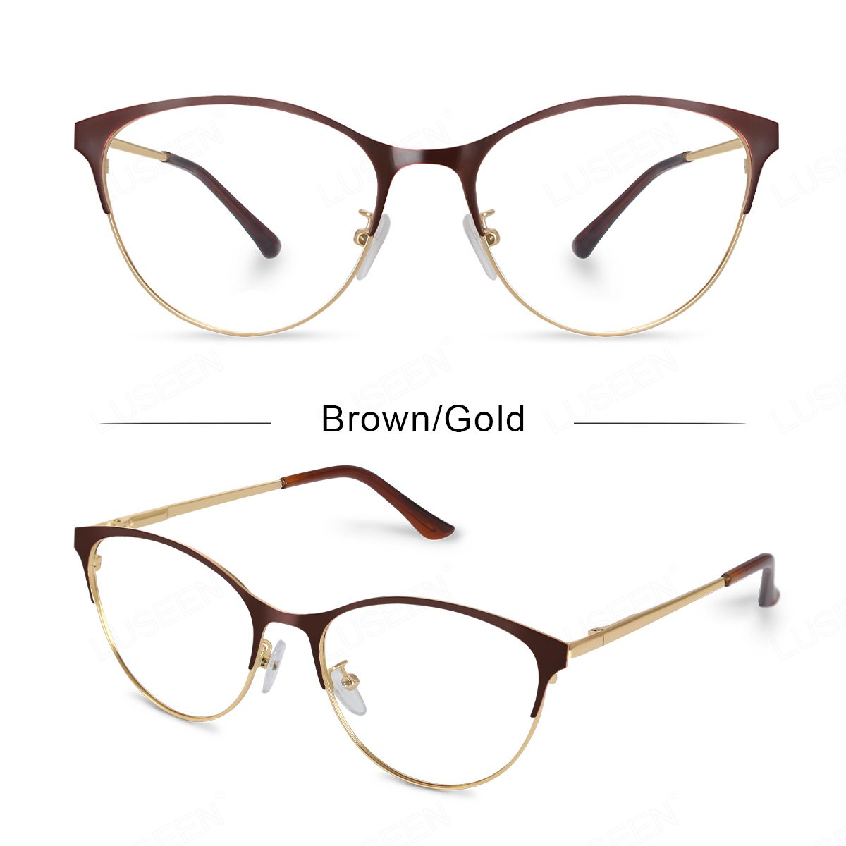 LUSEEN AG2243 Unisex Photochromic Anti Radiation Eyeglass Shades For Men Women Sunglasses Cat Eye For Round Face For Beach Eyewear Frames