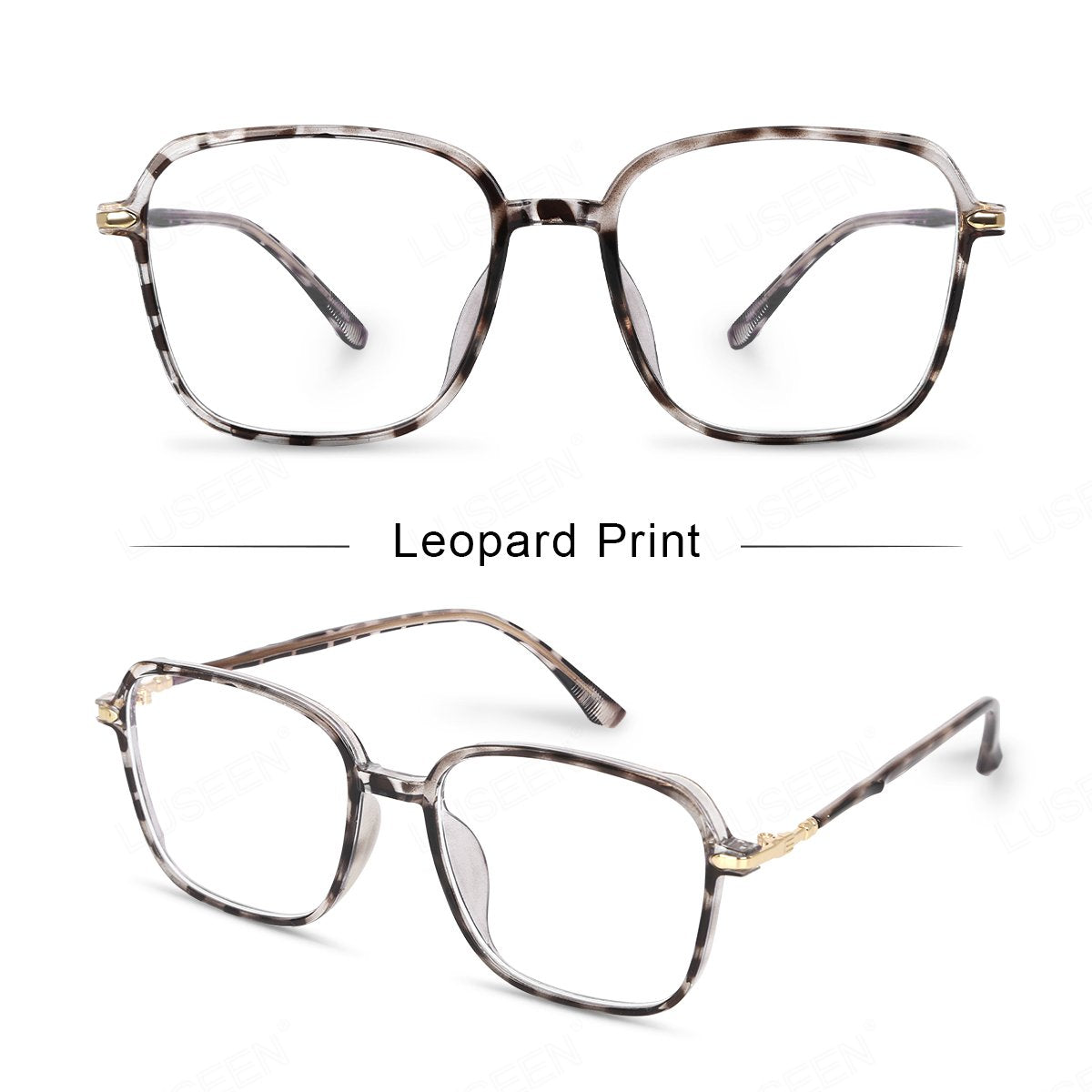 LUSEEN Anti Radiation Photochromic Eyeglass Unisex Eyeglass Summer Sunglasses For Men Women Shades Trending Fashion Eyewear Cute Round Face AG2246