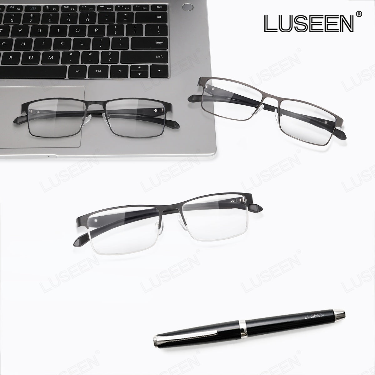 LUSEEN Anti-Radiation Photochromic Eyeglasses For Men Women Rectangle Fashion AG2255