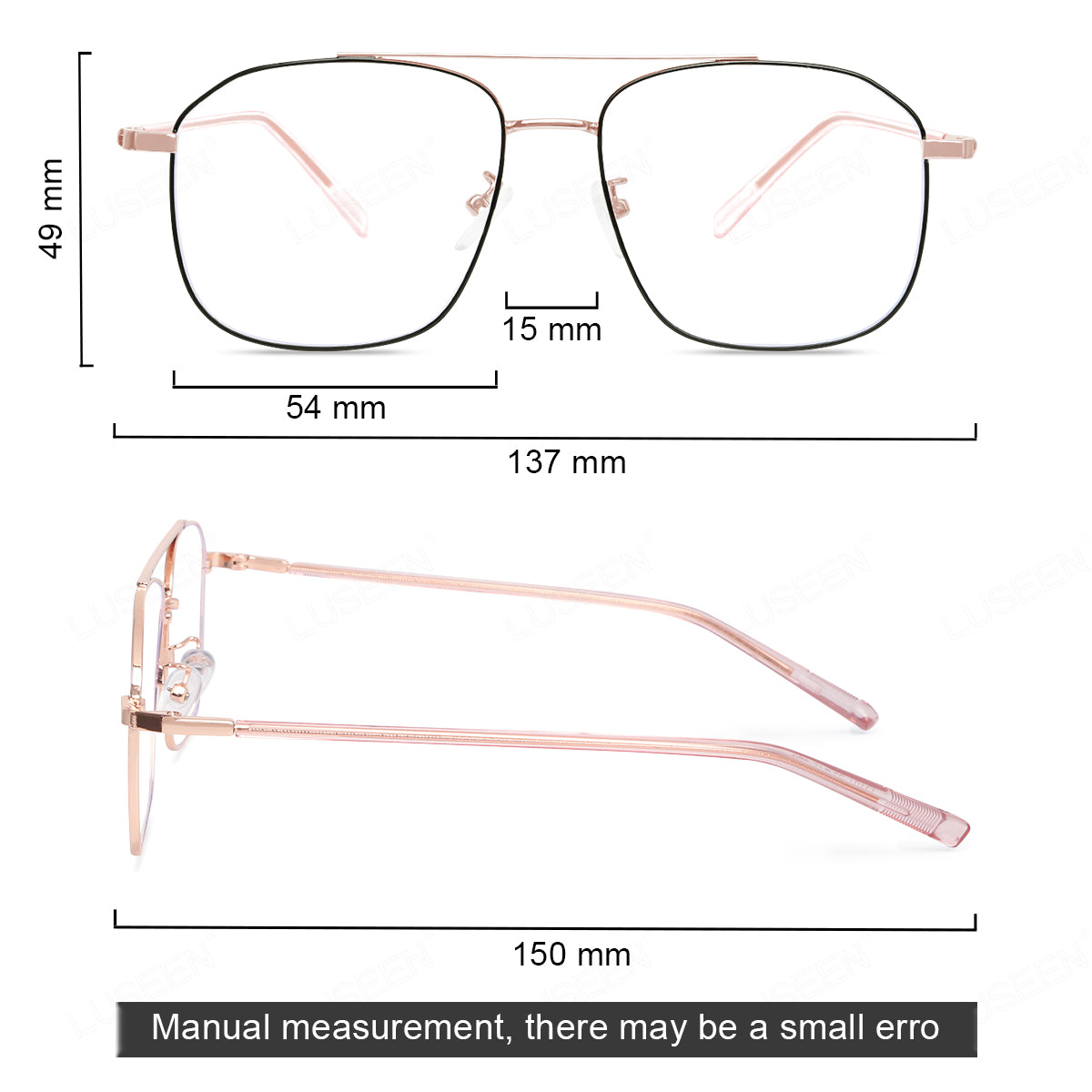 LUSEEN AG2234 Photochromic Anti Radiation Eyeglass Unisex Full Rim Student Replaceable Lenses Fashion Glasses