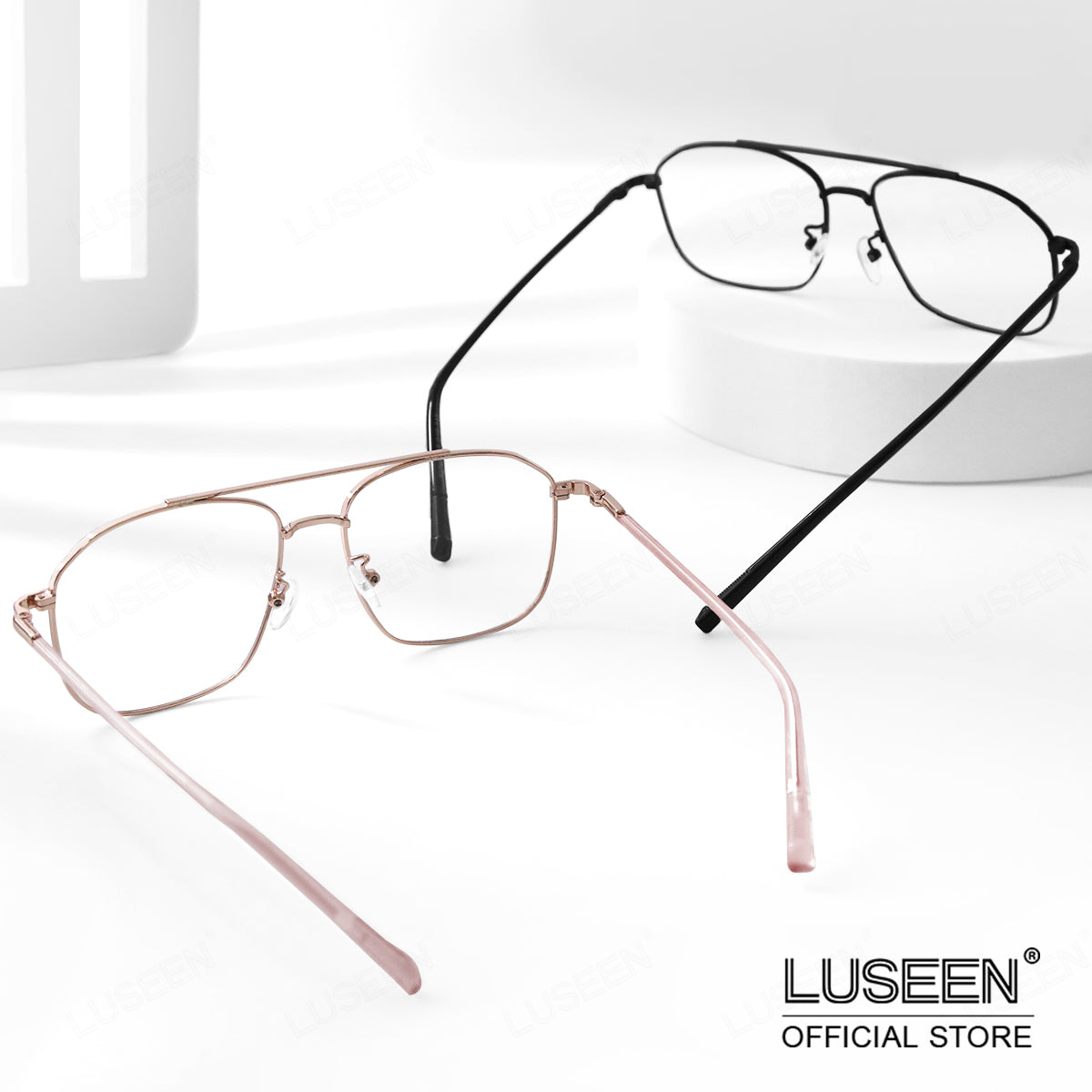 LUSEEN AG2234 Photochromic Anti Radiation Eyeglass Unisex Full Rim Student Replaceable Lenses Fashion Glasses