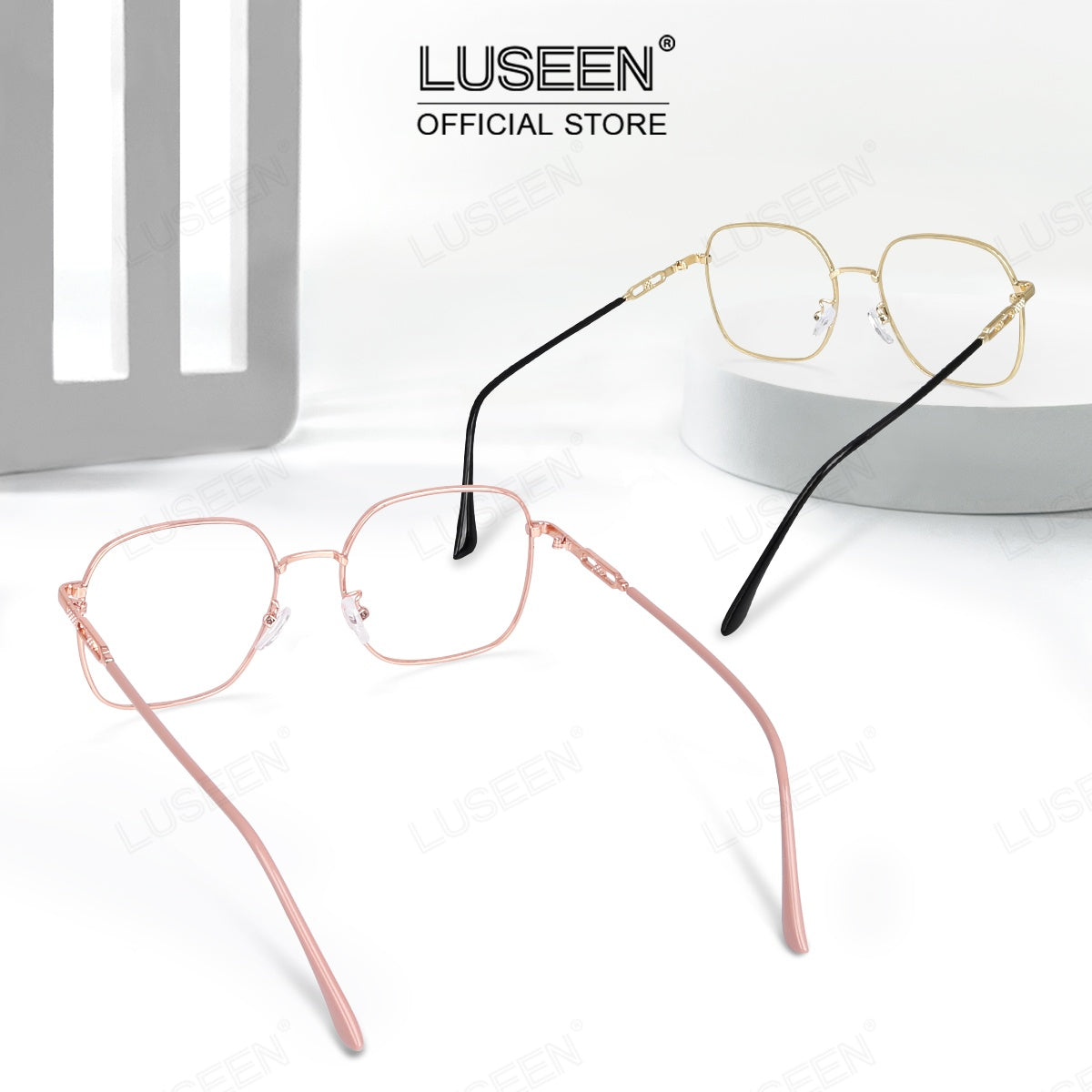 LUSEEN Photochromic Anti Radiation Eyeglass Oversized Full Rim For Man And Woman Unisex Eyewear AG2261