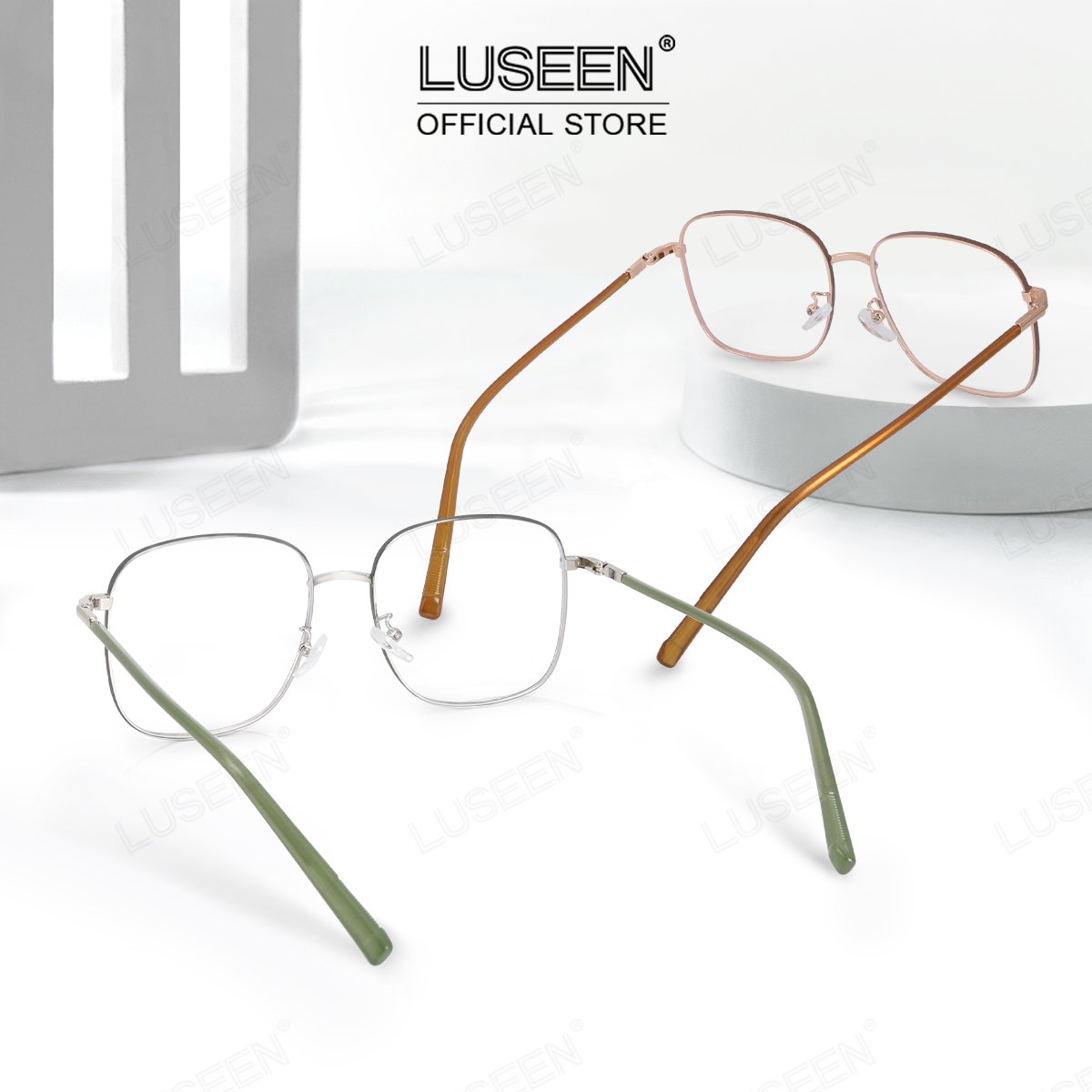 LUSEEN AG2265 Photochromic Anti-Radiation Eyeglasses Shades For Women Men Replaceable Lens Fashion OOTD