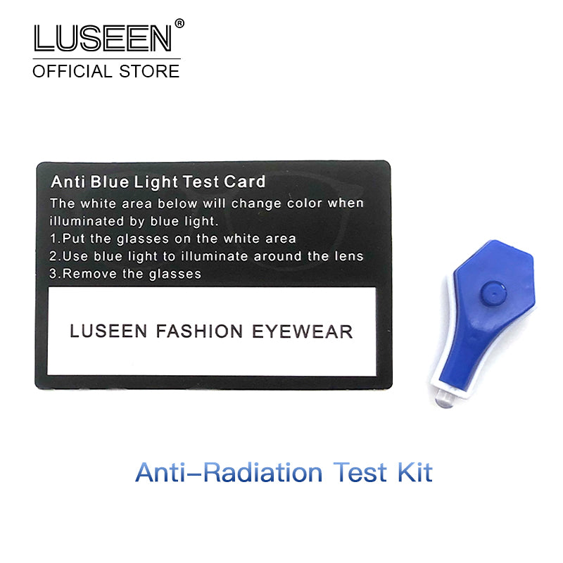 LUSEEN Antiradiation Eyeglass Test Kit Antirad Test Card At Blue Light Transmitter AT1001
