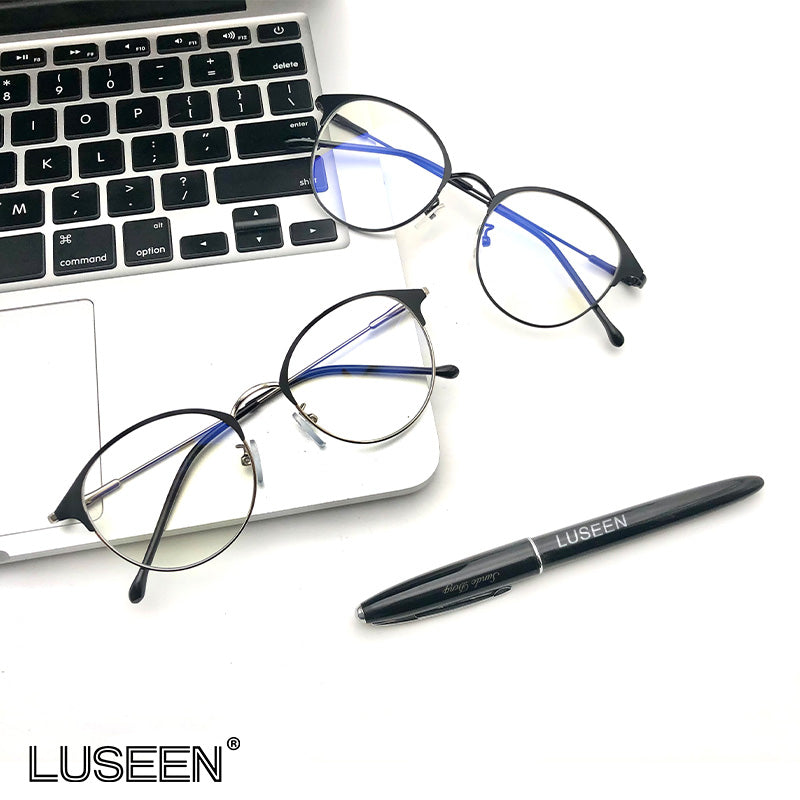 LUSEEN Photochromic Anti Radiation Eyeglass para sa Lalaki at Babae na Anti Blue Ray Eye Glasses UV400 AG2201