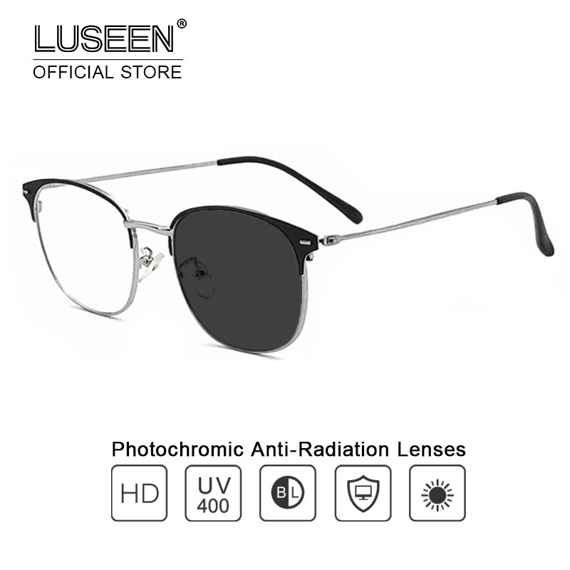 LUSEEN Anti Radiation Photochromic Eyeglass Computer Anti Blue Light E