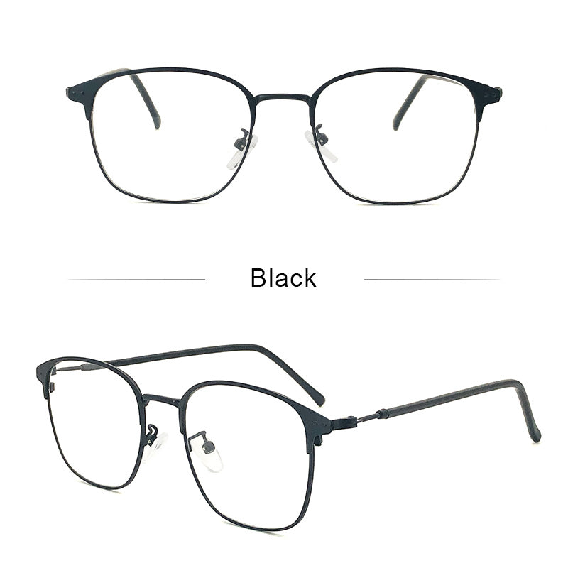 LUSEEN Photochromic Anti Radiation Eyeglass Metal Computer Glasses Anti Blue Light Eyeglasses Para sa Babae Lalaki AG2206