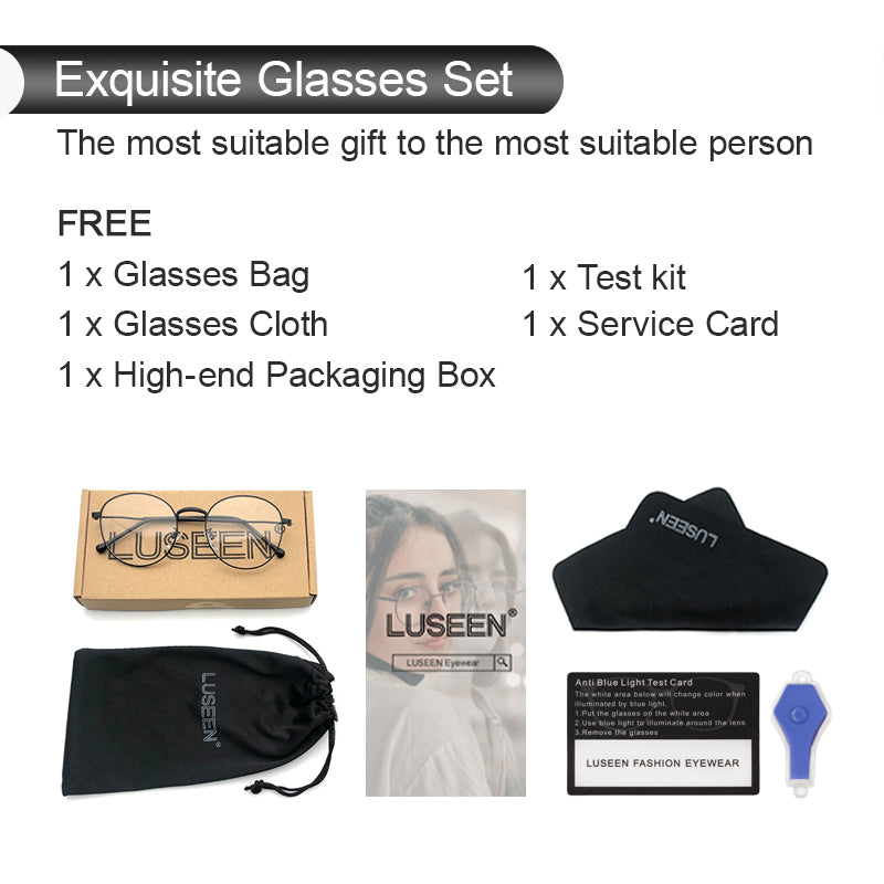 LUSEEN Photochromic Anti Radiation Eyeglass Para sa Babae Anti Blue Ray Eye Glasses AG2209