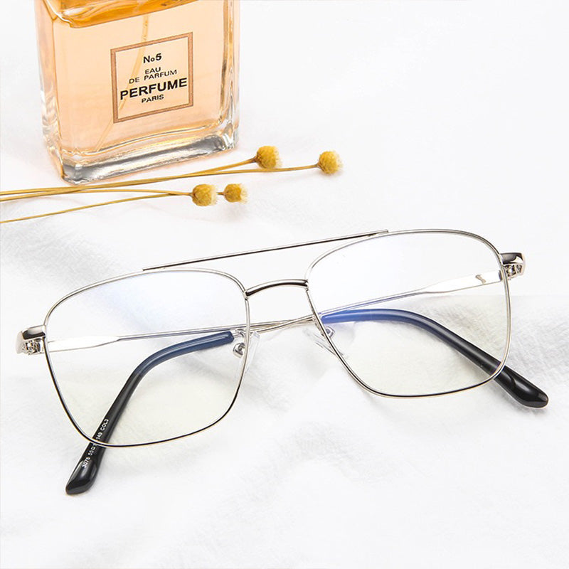 LUSEEN Anti Radiation Eyeglass Photochromic Eye Glasses para sa Babae at Lalaki na Mapapalitang Lens UV400 Eyeglasses AG2215