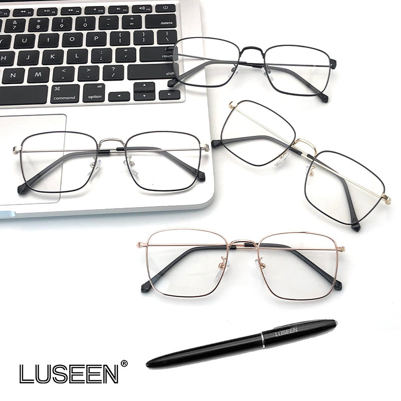 LUSEEN Anti Radiation Photochromic Eyeglass para sa Babae Lalaki Anti Blue Light Eye Glasses AG2217