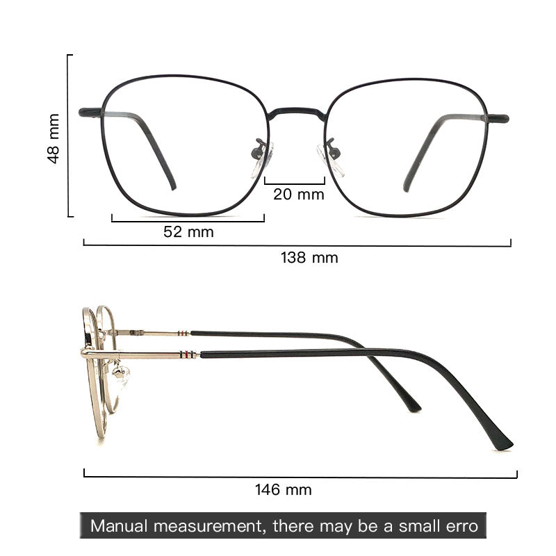 LUSEEN Anti Radiation Eyeglass Para sa Babae at Lalaki Photochromic na Mapapalitang Lens Eye Glasses Anti Blue Light Glass AG2224