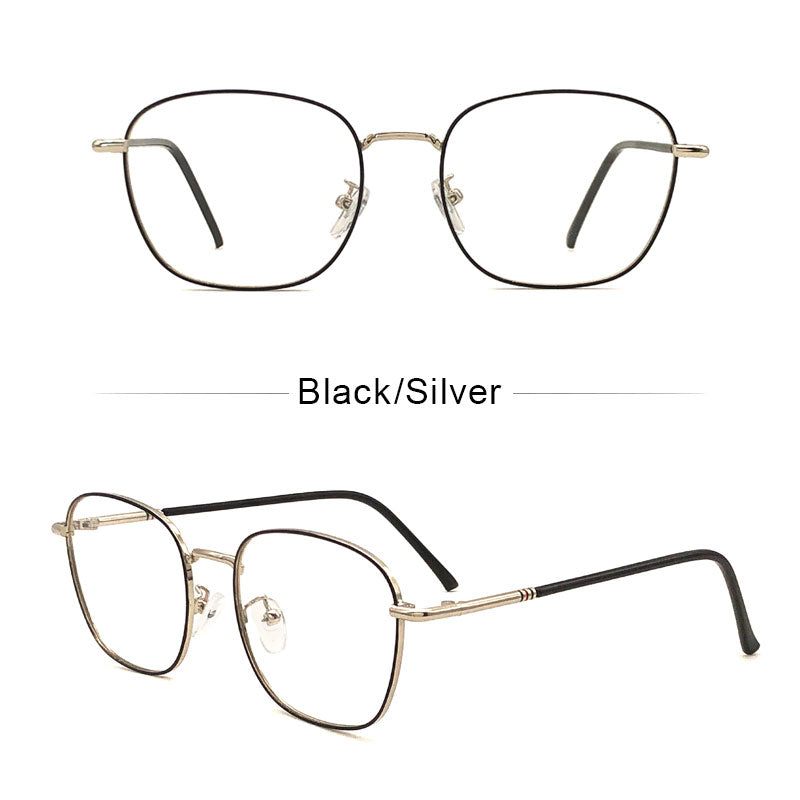 LUSEEN Anti Radiation Eyeglass Para sa Babae at Lalaki Photochromic na Mapapalitang Lens Eye Glasses Anti Blue Light Glass AG2224