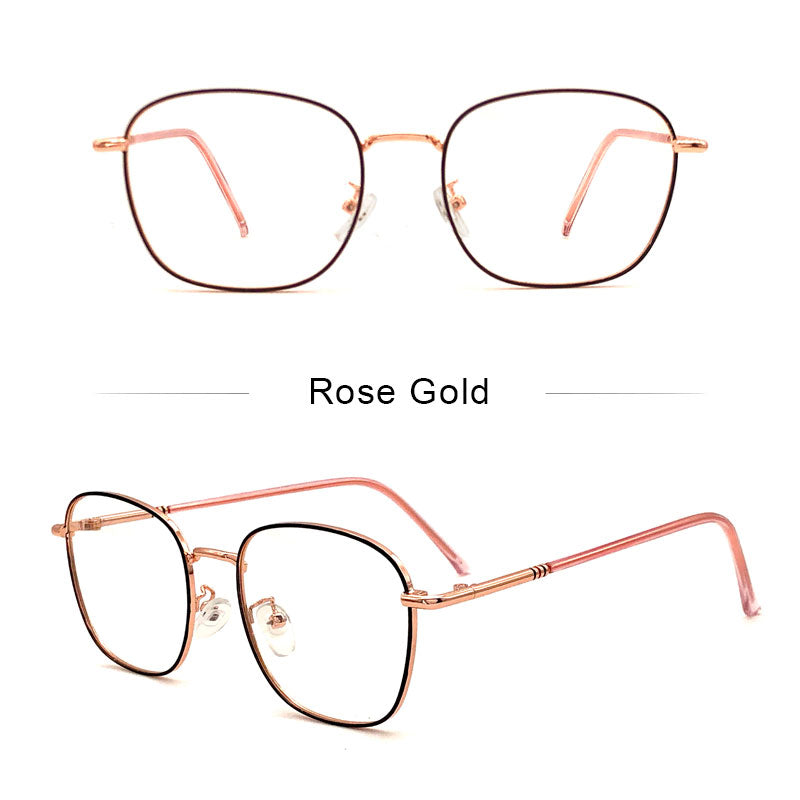 LUSEEN Anti Radiation Eyeglass Para sa Babae at Lalaki Photochromic na Mapapalitang Lens Eye Glasses Anti Blue Light Glass AG2224