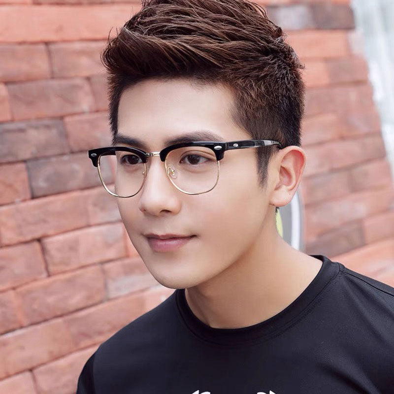 LUSEEN Eyewear Square Anti Radiation Replaceable Lens para sa Mga Lalaki at Babae AG8802