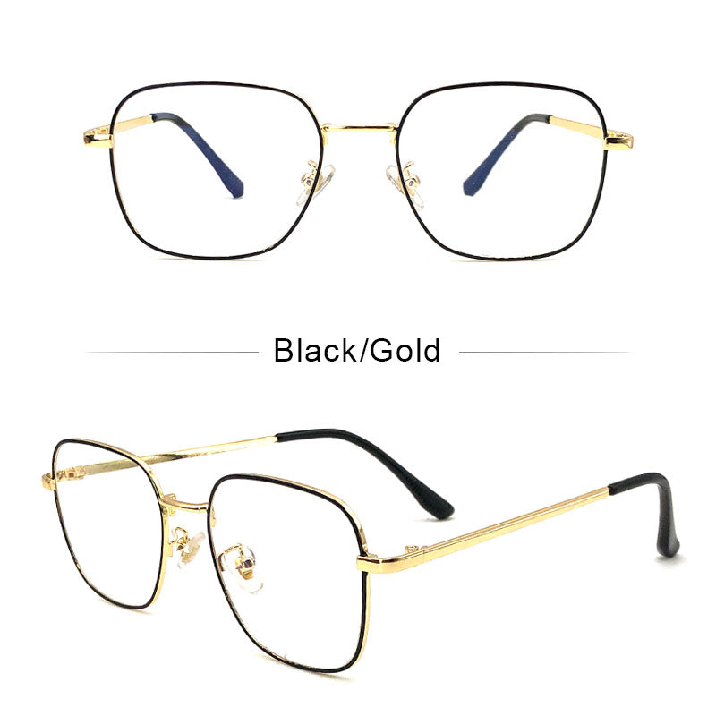 LUSEEN Anti Radiation Eye Glasses Anti Blue Lens Metallic Frame para sa Mga Lalaki at Babae AG8806