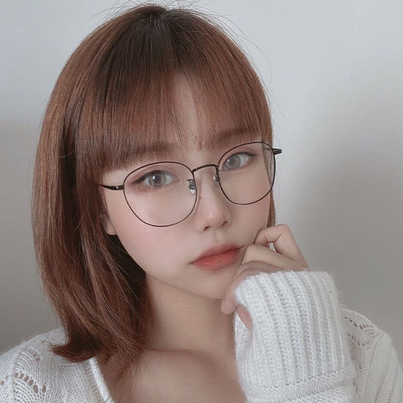 LUSEEN Anti Radiation Eye Glasses Anti Blue Lens Metallic Frame para sa Mga Lalaki at Babae AG8806
