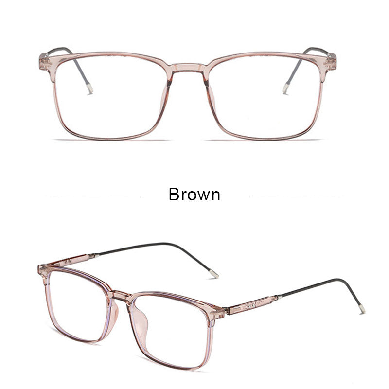 LUSEEN Anti Radiation Eyeglass Para sa Babae At Lalaki Anti Rad Eye Glasses Square TR Frame Anti Blue Ray Glass AG8807