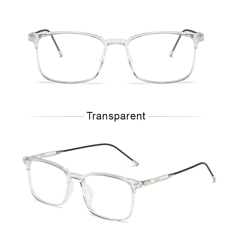 LUSEEN Anti Radiation Eyeglass Para sa Babae At Lalaki Anti Rad Eye Glasses Square TR Frame Anti Blue Ray Glass AG8807