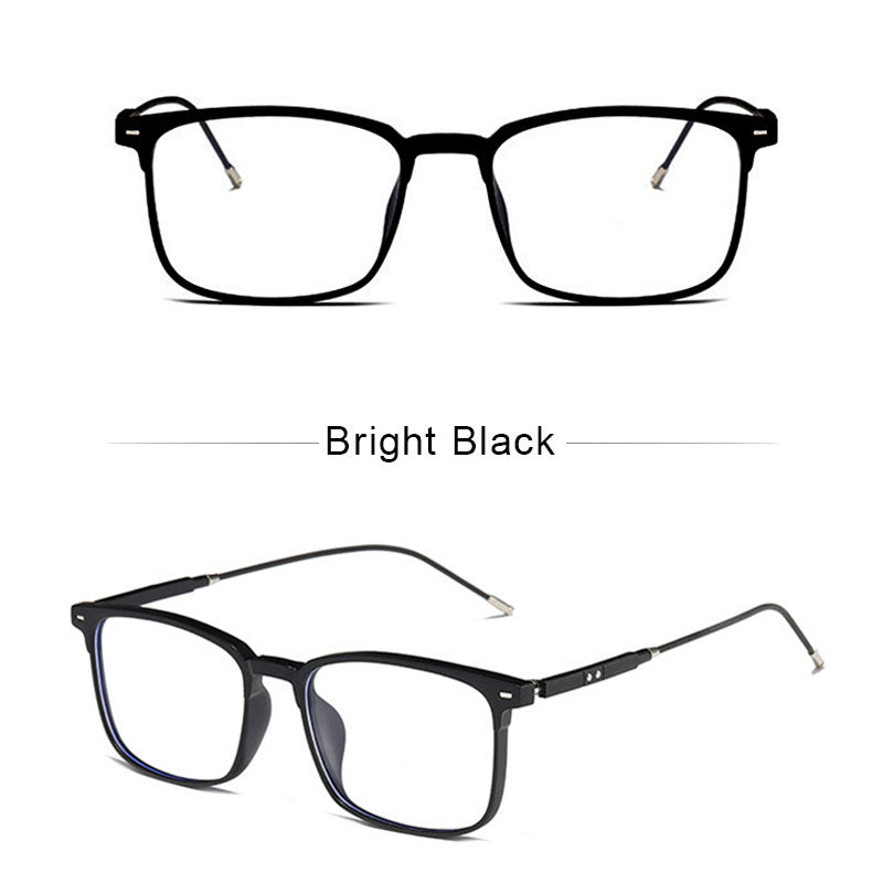 LUSEEN Anti Radiation Eyeglass Para sa Babae At Lalaki Anti Rad Eye Glasses Square TR Frame Anti Blue Ray Glass AG8807