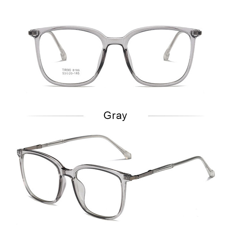 LUSEEN Anti Radiation Eyeglass Para sa Babae At Lalaki TR Frame Anti Rad Reading Eye Glasses Anti Blue Ray Eyeglasses AG8808