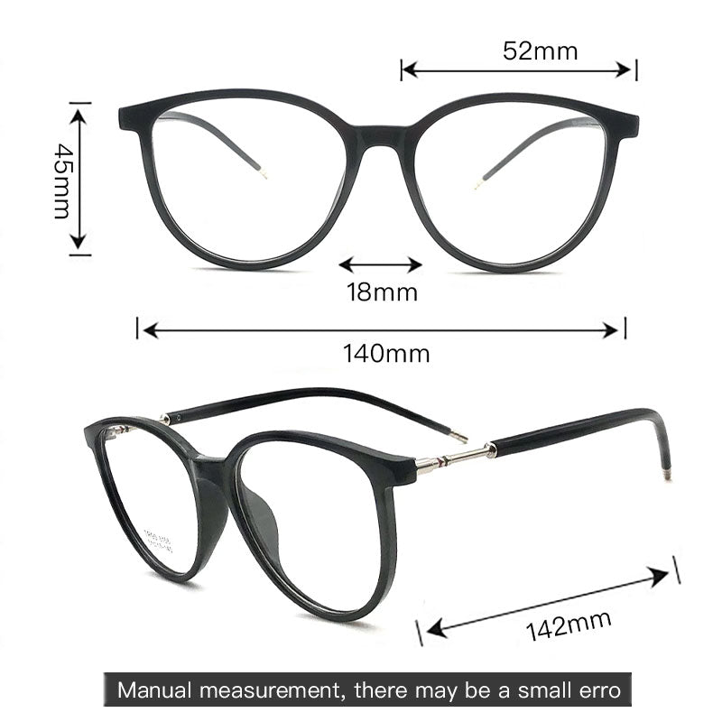 LUSEEN Eyeglass Anti Radiation Para sa Babae At Lalaki Maaaring Palitan ng Lens Frame Anti Rad Eye Glasses AG8809