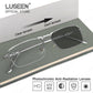 LUSEEN AG2247 Photochromic Anti-Radiation Eyeglasses Unisex Replaceable Lens Fashion Semi Rimless Rectangle Frame