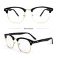 LUSEEN Eyeglass Photochromic Anti Radiation Browline  Eyeglasses Antirad Eye Glasses for Men and Women AG2230