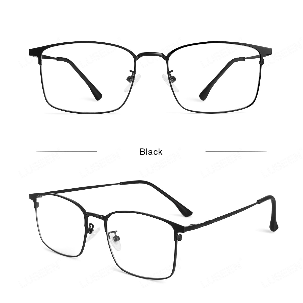 LUSEEN AG2235 Photochromic Ant-Radiation Eyeglass Shades For Women Man Cyber Glasses Replaceable Lens Fashion Sunglass