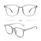 LUSEEN AG2279 Black frame Glasses Photochromic and Anti Radiation Square Full Rim Y2K Retro Eyeglass For Men and Women