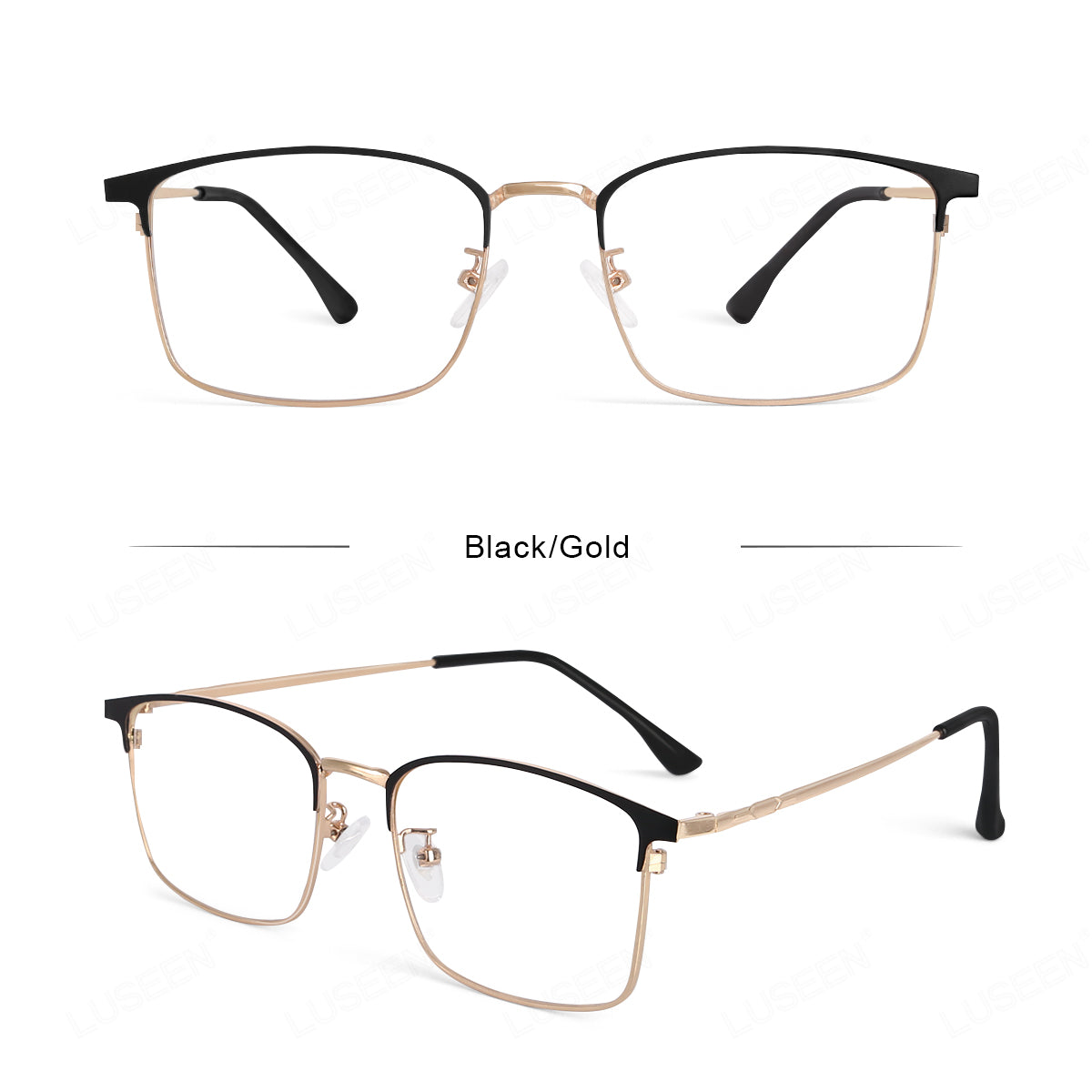 LUSEEN AG2235 Photochromic Ant-Radiation Eyeglass Shades For Women Man Cyber Glasses Replaceable Lens Fashion Sunglass