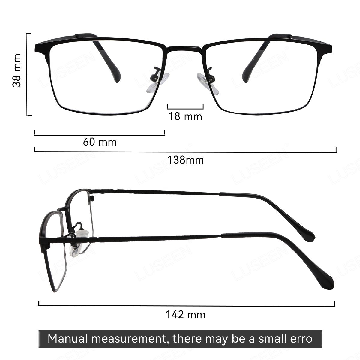LUSEEN Anti Radiation Photochromic Eyeglass Sunglasses AG2251 Shades for Men Women Vintage Fashion Student Round Face Unisex Summer Outfit Resin Eyewear