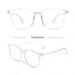 LUSEEN AG2279 Black frame Glasses Photochromic and Anti Radiation Square Full Rim Y2K Retro Eyeglass For Men and Women