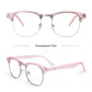 LUSEEN Eyeglass Photochromic Anti Radiation Browline  Eyeglasses Antirad Eye Glasses for Men and Women AG2230