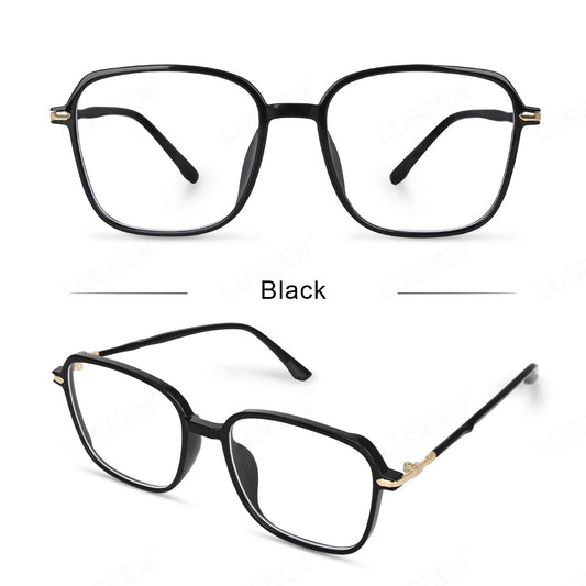 LUSEEN Anti Radiation Photochromic Eyeglass Unisex Eyeglass Summer Sunglasses For Men Women Shades Trending Fashion Eyewear Cute Round Face AG2246