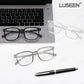 LUSEEN AG2279 Black frame Glasses Photochromic and Anti Radiation Square Full Rim Y2K Retro Eyeglass For Men and Women