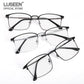 LUSEEN AG2235 Photochromic Ant-Radiation Eyeglass Shades For Women Man Cyber Glasses Replaceable Lens Fashion Sunglass