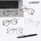 LUSEEN Anti Radiation Photochromic Eyeglass Sunglasses Shades for Men Women Vintage Fashion Student Round Face Unisex Summer Outfit Resin Eyewear AG2264