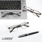 LUSEEN AG2244 Anti Radiation Photochromic Eyeglass Unisex Neutral Student Resin Full Rim Fashion Square Frame Glasses