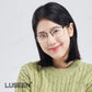 LUSEEN Anti Radiation Photochromic Eyeglass Sunglasses AG2251 Shades for Men Women Vintage Fashion Student Round Face Unisex Summer Outfit Resin Eyewear