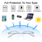 LUSEEN AG2242 Anti-Radiation Photochromic Eyeglass Browline Unisex PC Alloy Semi Rimless Square Eyewear