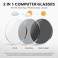 LUSEEN AG2262 Photochromic Eyeglass Shades for Men Women Anti Radiation Sunglasses Vintage Fashion Student Round Face Unisex Summer Outfit Resin Eyewear Browline Eyeglasses