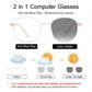 LUSEEN AG2257 Unisex Photochromic Anti Radiation Fashion Eyeglass Shades For Men Women Sunglasses For Round Face