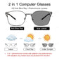 LUSEEN AG2236 Photochromic Anti-Radiation Eyeglasses Rectangle Shades For Women Man Eyeglass Anti Blue Ray Hot Sale Fashion Glasses