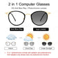 LUSEEN AG2269 Photochromic Anti Radiation Eyeglass for Men Women Anti Blue Light Replaceable Type Fashion Glasses