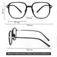 LUSEEN AG2266 Anti-Radiation Photochromic Eyeglasses For Men Women Oversized Full Rim AG2266