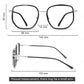 LUSEEN Anti Radiation Photochromic Eyeglass Sunglasses Shades for Men Women Vintage Fashion Student Round Face Unisex Summer Outfit Resin Eyewear AG2264