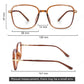 LUSEEN Anti Radiation Photochromic Eyeglass Unisex Eyeglass Summer Sunglasses For Men Women Shades Trending Fashion Eyewear Cute Round Face AG2246