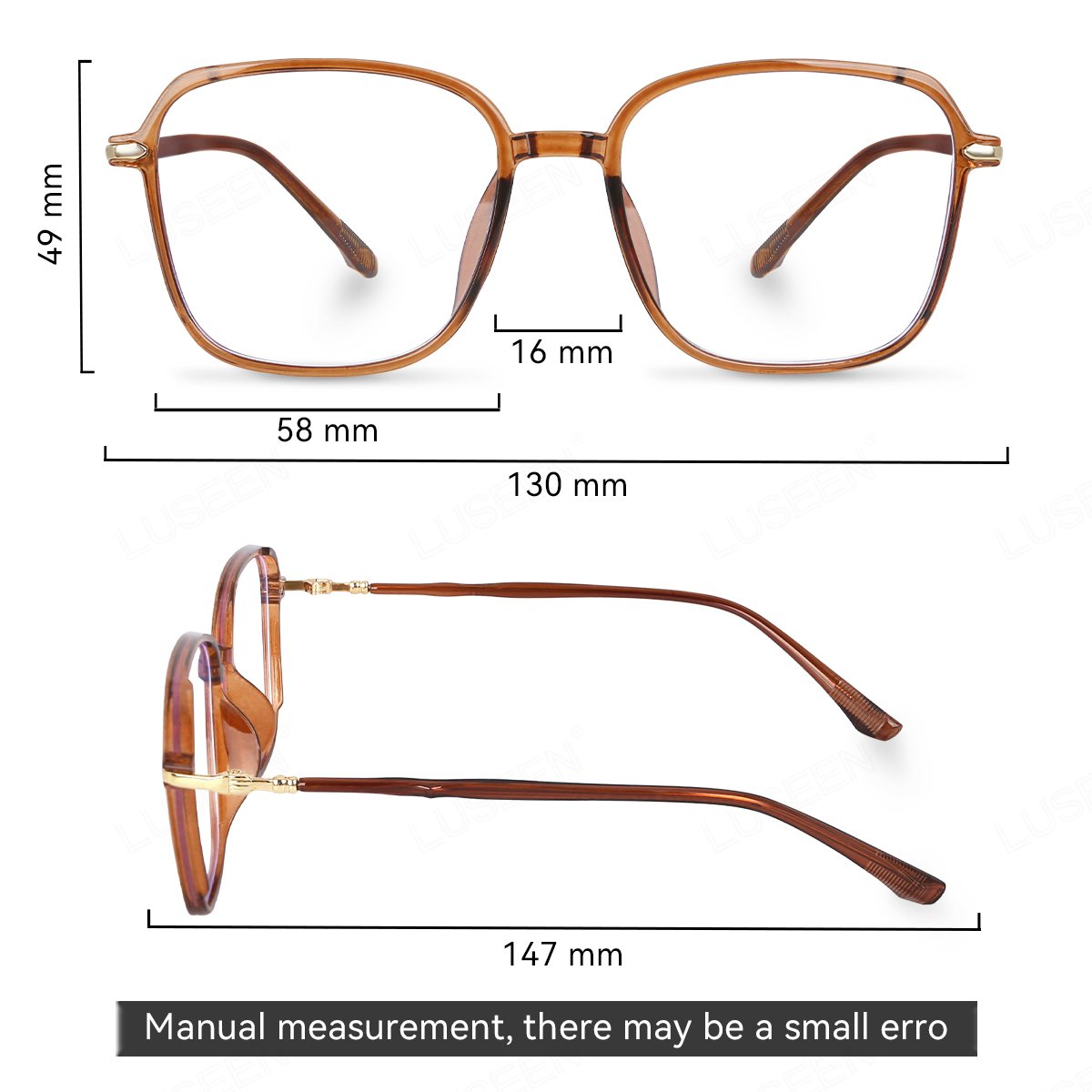 LUSEEN Anti Radiation Photochromic Eyeglass Unisex Eyeglass Summer Sunglasses For Men Women Shades Trending Fashion Eyewear Cute Round Face AG2246