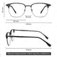 LUSEEN AG2270 Photocromic Anti Radiation Eyeglass Unisex for Women Men Fashion Student Neutral Browline Glasses AG2270
