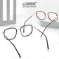 LUSEEN Anti Radiation Photochromic Eyeglass Sunglasses Shades for Men Women Vintage Fashion Student Round Face Unisex Summer Outfit Resin Eyewear AG2264